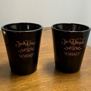 Jack Daniels Black Whiskey Shot Glasses Set